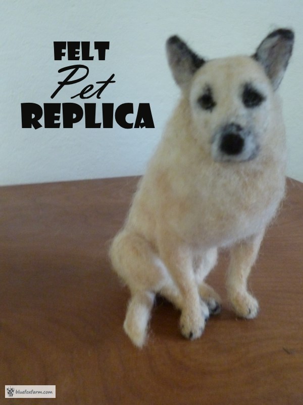 Felt Pet Replica model of your pet in wool felt