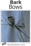 Make Bark Bows to decorate rustic twig wreaths in the primitive country style...