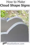 Tutorial on How to Make Cloud Shape Signs - give your garden something different...