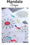 Simple patterns repeated over again to make a complicated kaleidescope picture; use these Mandala Designs for embroidery, coloring or for meditation