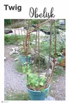 How to build a Twig Obelisk for vines to grow on flanking steps, or for fairy lights on your porch; upcycling never felt so good...
