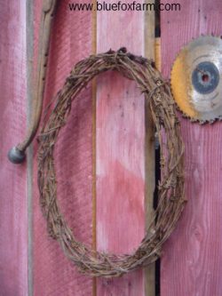 See more on the Barbed Wire Wreath...
