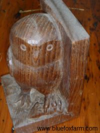 a handcarved owl; was it carved with some of these chisels?