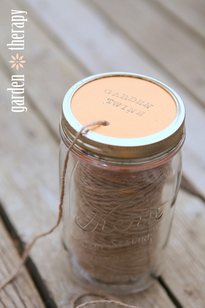 See how to make a garden twine dispenser on Garden Therapy...