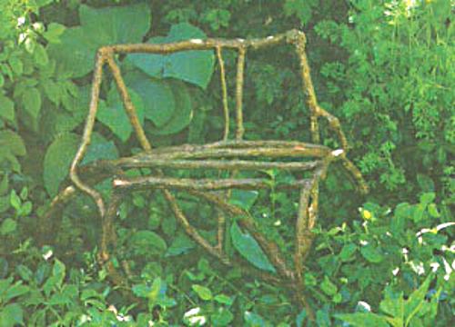 Rustic Garden Chair - this one is as extreme as they come