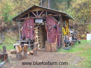 The Livery woodshed...