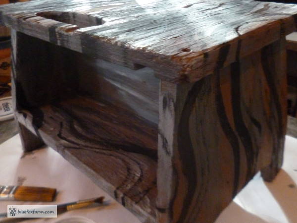The second coat keeps layering on the rustic