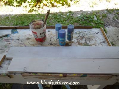 First coat was already done - white primer