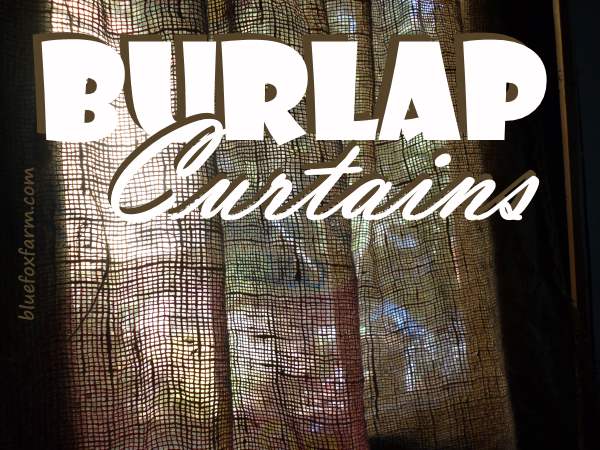 Burlap Curtains If This Isn T Rustic I Don Know What Is Burlap Curtains