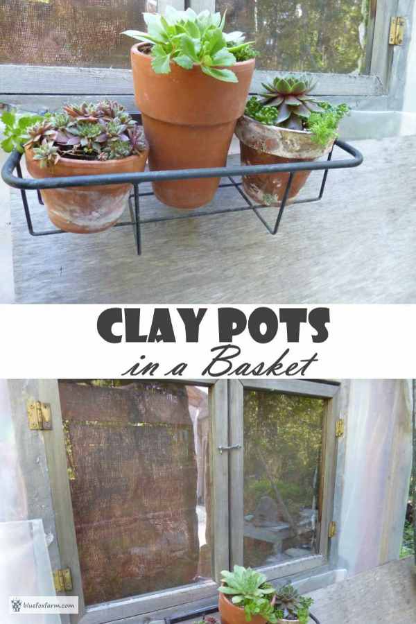 Clay Pots in a Basket