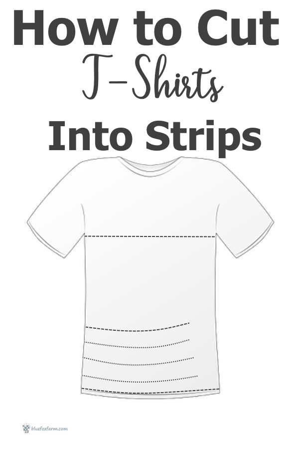 How to Cut T-Shirts into Strips - easily and quickly...