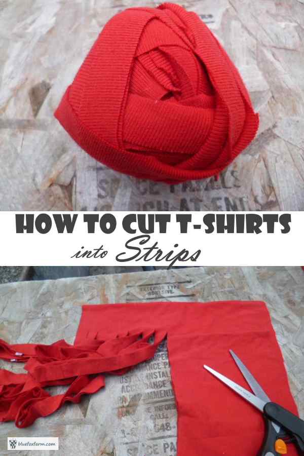 How to Cut TShirts into Strips easy and quick method