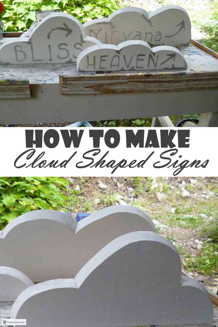 Cloud Shape Signs - How to DIY