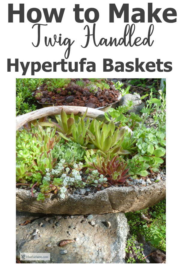 How to Make a Twig Handled Hypertufa Basket