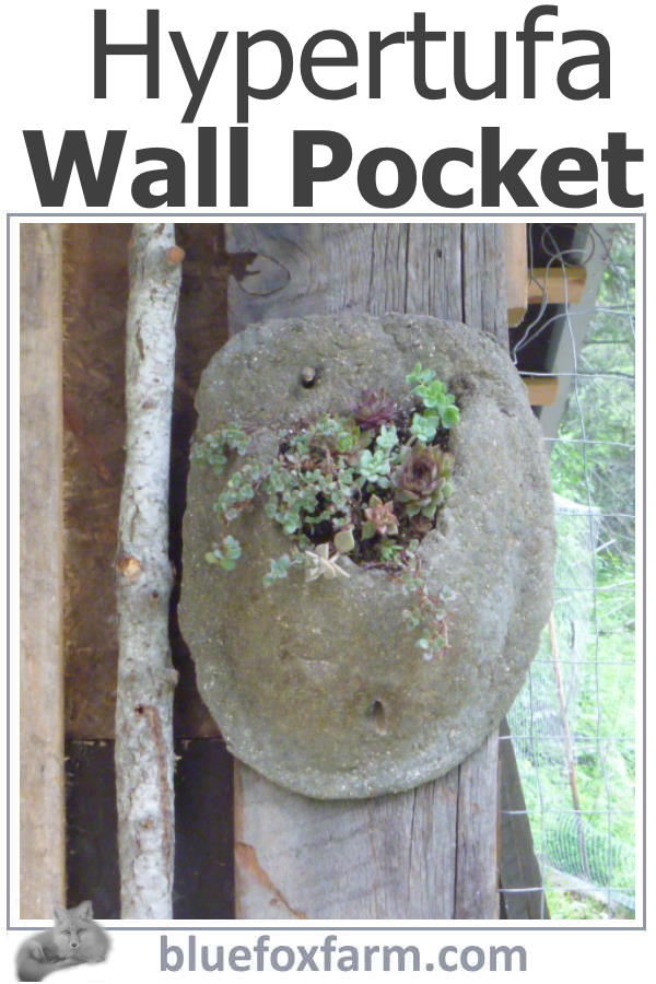 Hypertufa Wall Pocket