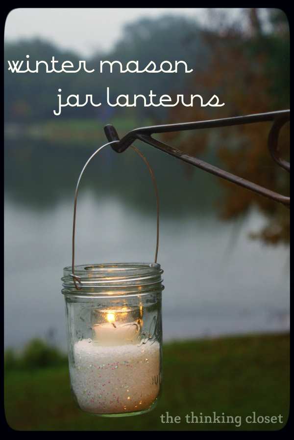 Winter Mason Jar Lanterns