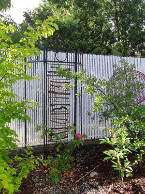 Screen Trellis with Twigs