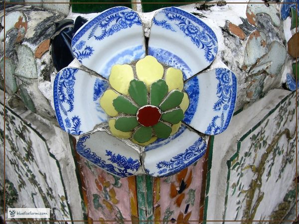 Recycled Dishes in a Flower Shape