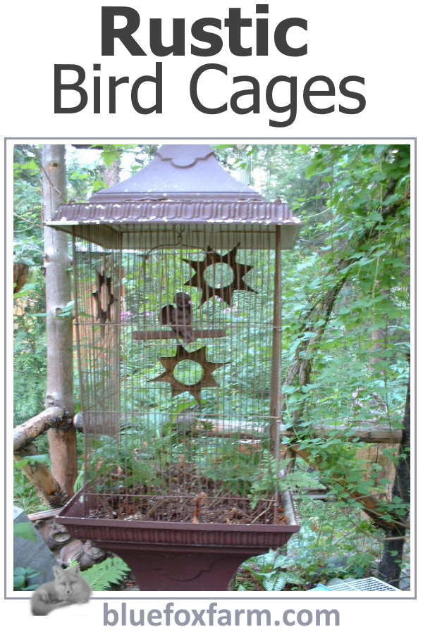 Weathered and junky Rustic Bird Cages - with a twist...