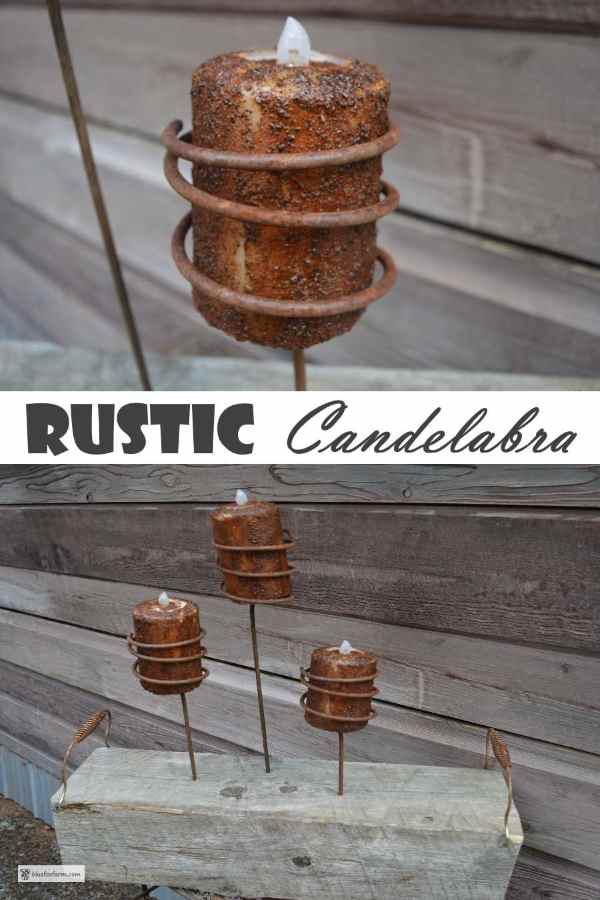 Rustic Candelabra