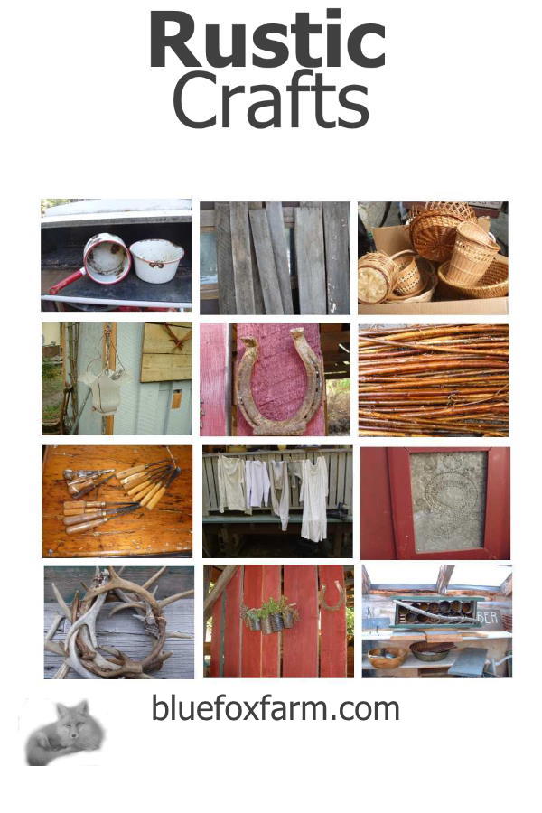 Find your favorite Rustic Craft; salvaged, recycled and unique trash to treasure garden art; using twigs, driftwood and other natural materials for benches, twig furniture
