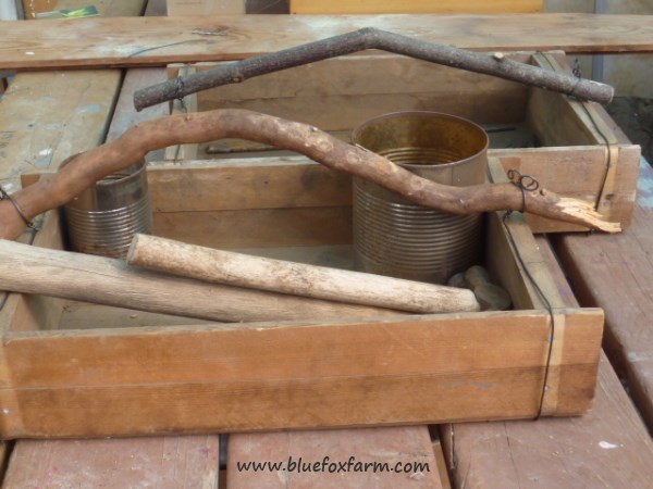 Rustic Twig Handled Trug, Tote or Box