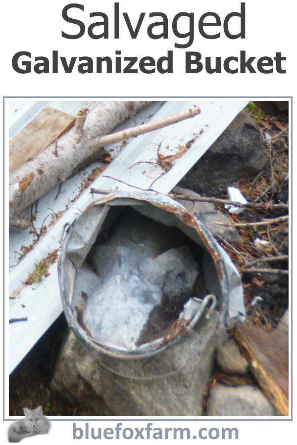 Salvaged Galvanized Bucket