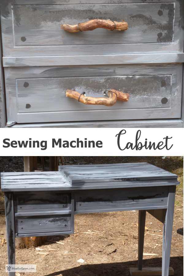 Upcycled Sewing Machine Cabinet