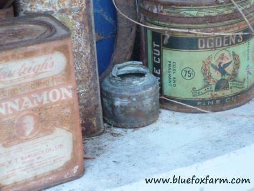 Dinged, weathered and battered, these vintage tins are precious...