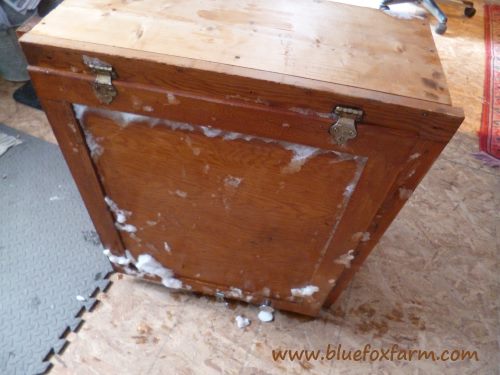 The armoire base - a simple plywood cabinet...