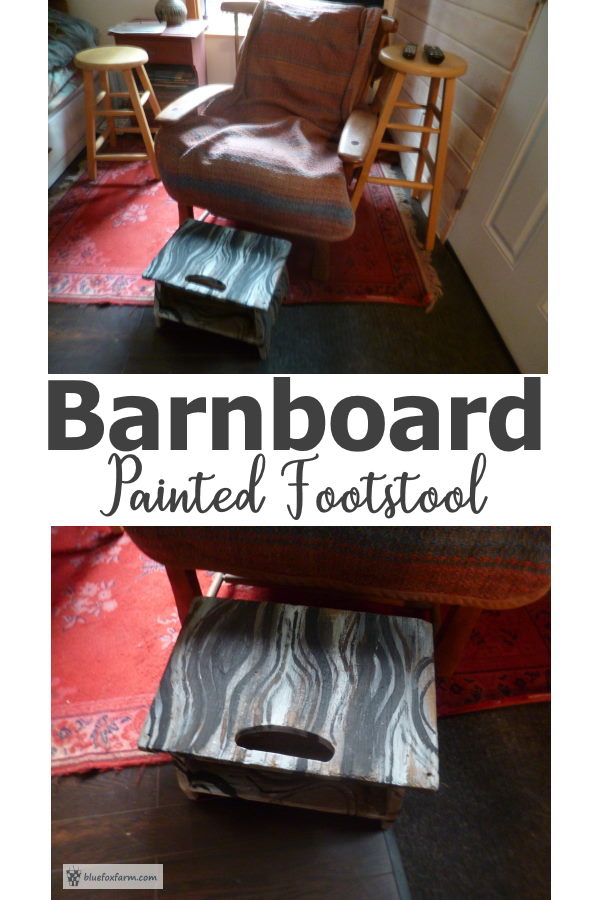 Barnboard Painted Footstool