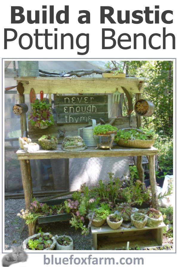 Rustic Potting Bench Plans