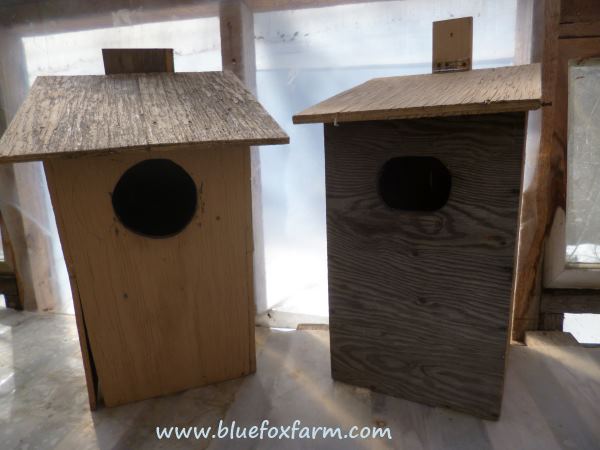 Starting with these plywood nesting boxes...