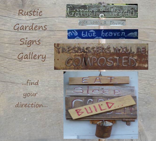 Paint a rustic Garden Sign...
