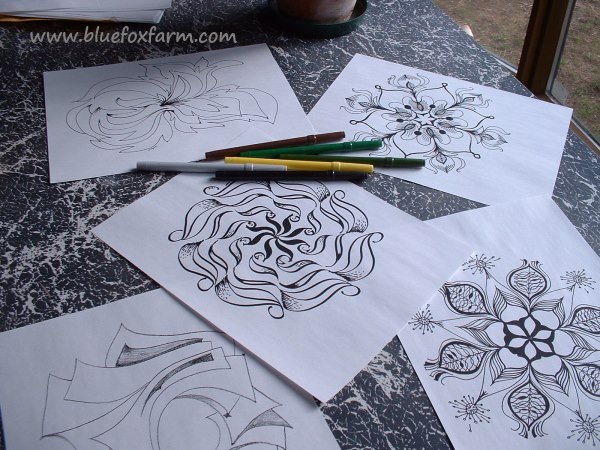 Drawing Mandalas is fascinating and fun...