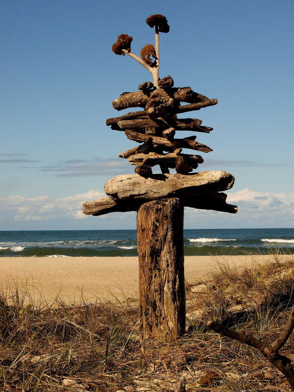 Driftwood Inukshuk