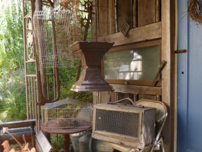 Bird cages, chicken house furniture and tools; what else would I put here?
