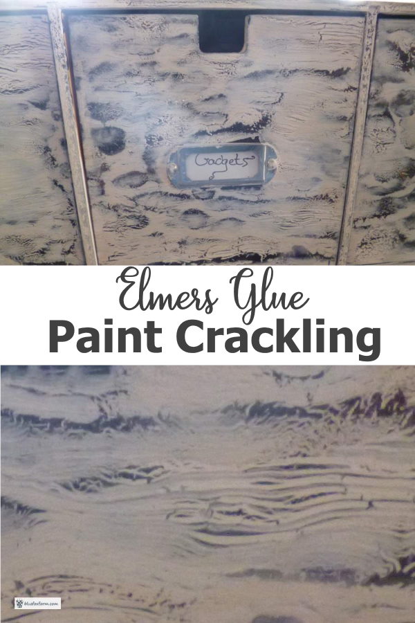 Elmers Glue Paint Crackling Technique...