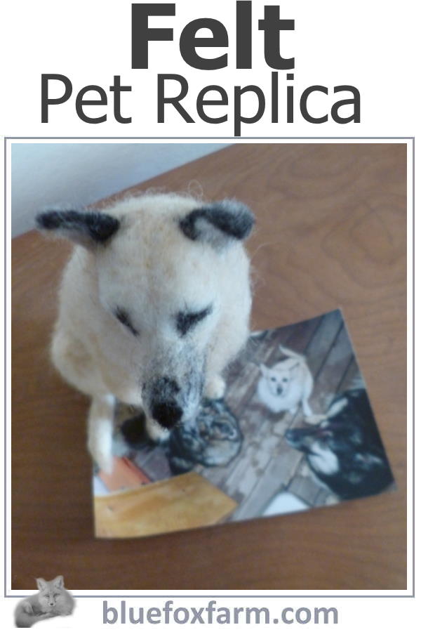 Felt Pet Replica - Tiggy, immortalized in felt...