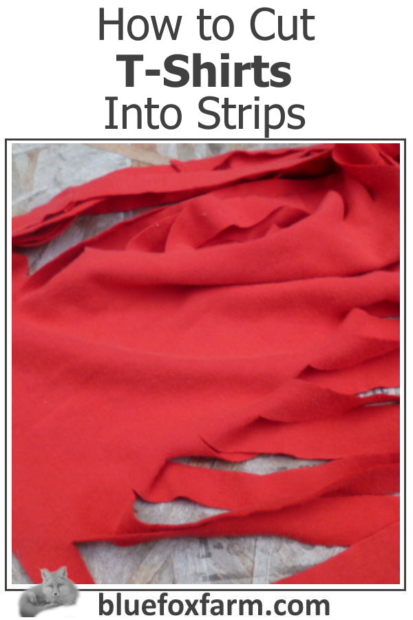 How to Cut T-Shirts into Strips - easily and quickly...