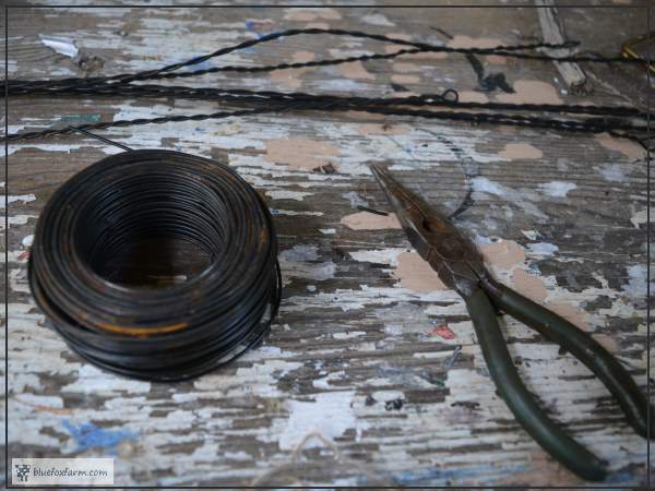 Some of the supplies you'll need for twisting wire