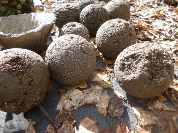 Hypertufa Finials