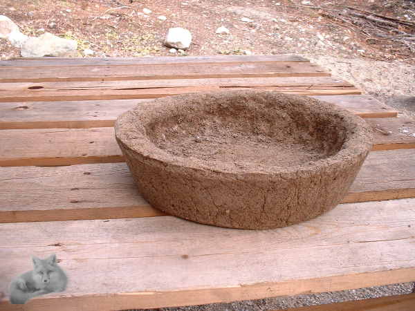 Shallow Hypertufa Bowl