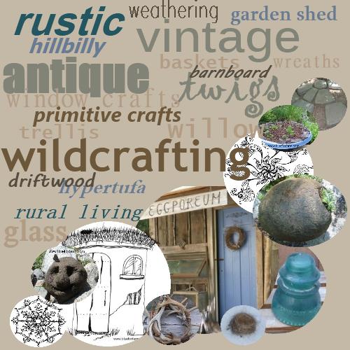Rustic and Vintage; Primitive and Country; our favorite Garden Crafts