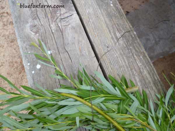 Making the wreath hanger