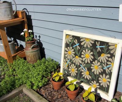 A great idea to use an old window screen...