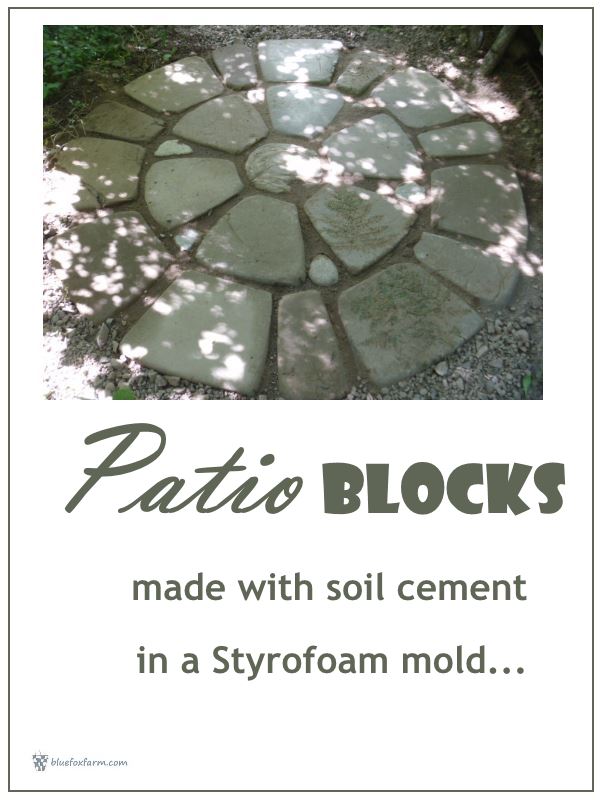 Patio Blocks make your own soil cement diy pavers