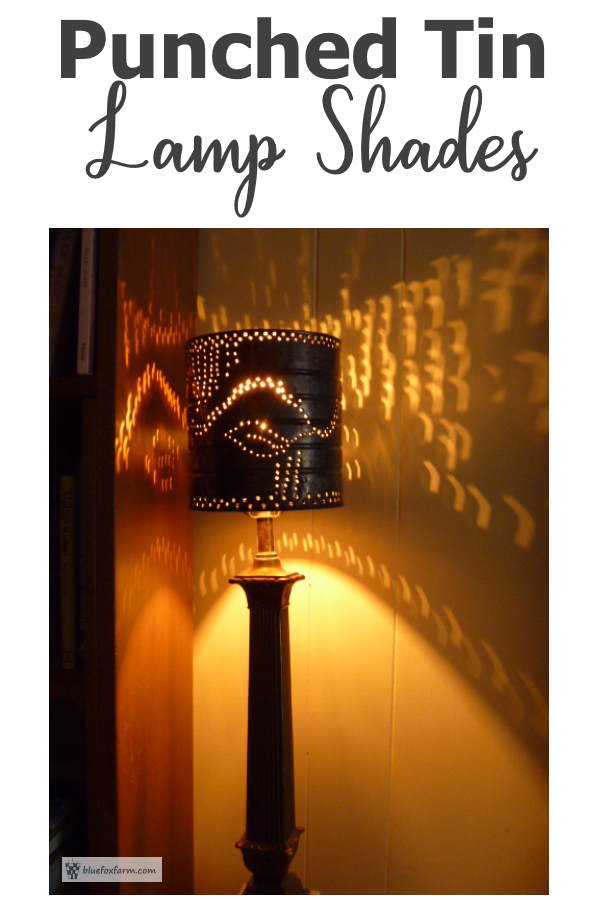 Add some charm and character to your porch, an old rustic shed or even in your house with a Punched Tin Lamp Shade