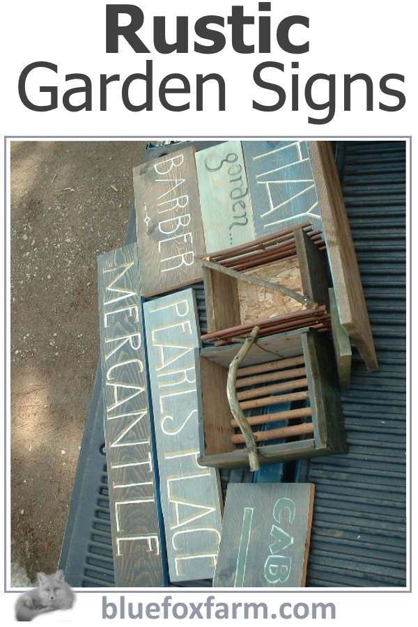 Rustic Garden Signs - more DIY Garden Art