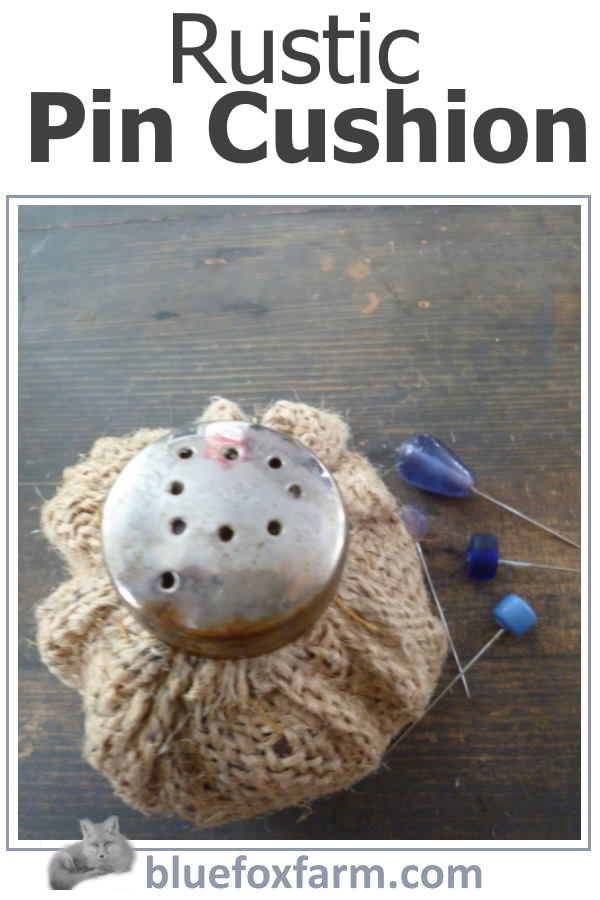 Into sewing?  You will love this Rustic Pin Cushion...
